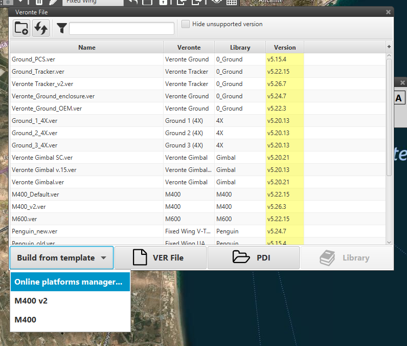COM Configuration - Preferences Toolbar