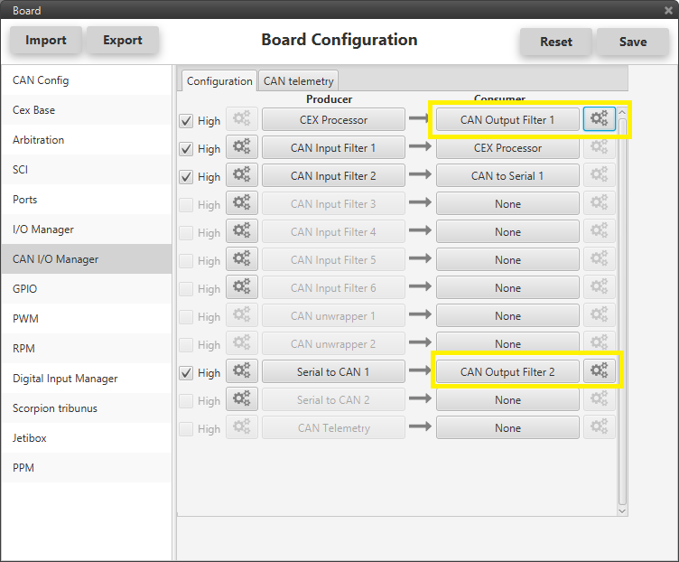 CAN Output Filters