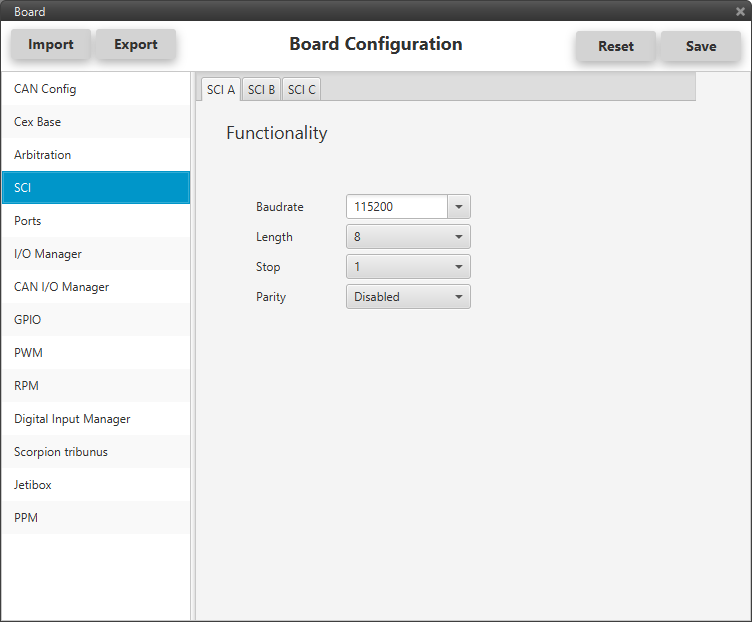 Serial Configuration