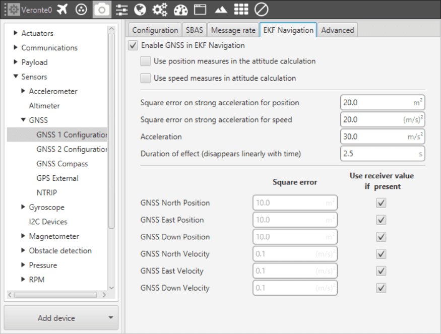 GNSS - Estimation error
